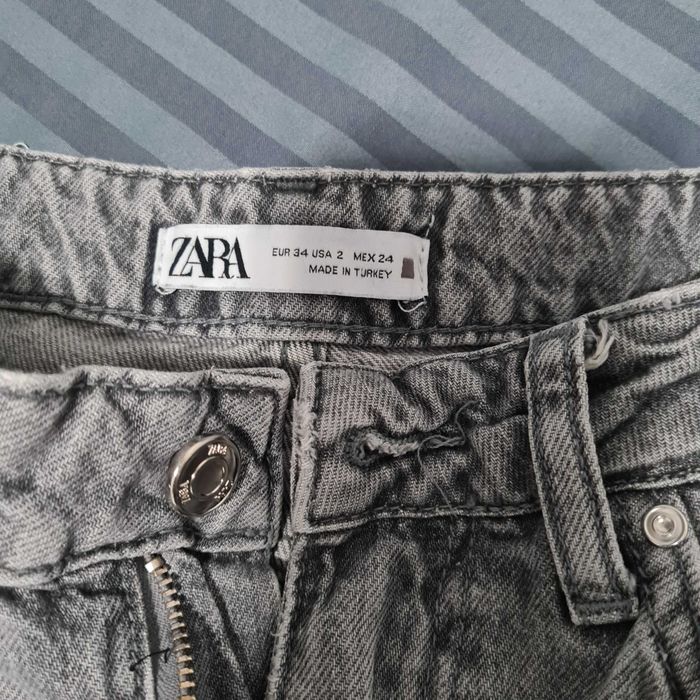 Дънки Зара в сив цвят