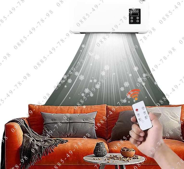 Стенен преносим,мобилен климатик за топло и студено с дистанционно