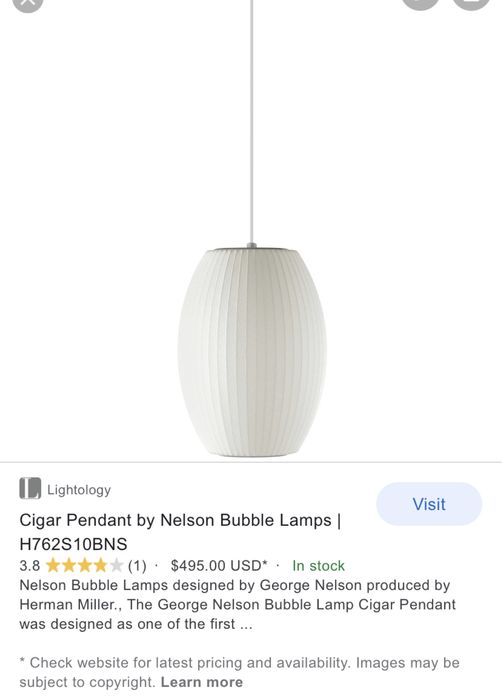 Дизайнерски полилей от дания 1970 - млечно стъкло