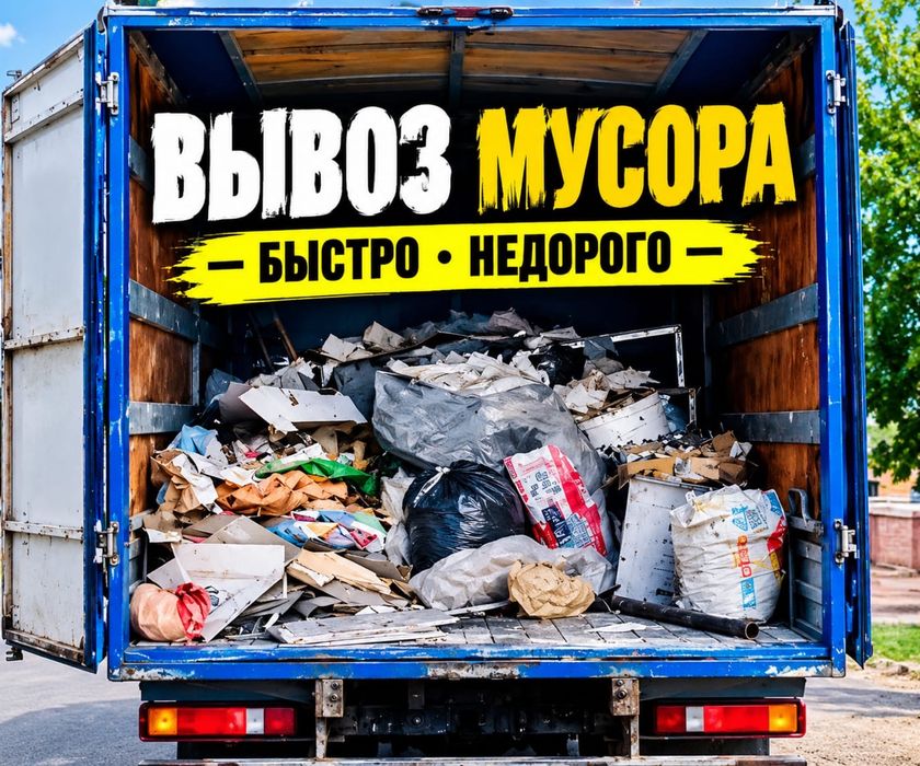 Вывоз мусора грузчики газель