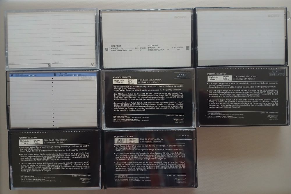 Lot de 8 Casete Audio  Chromdioxid