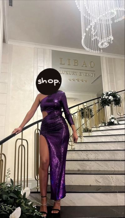 Rochie mov eleganta