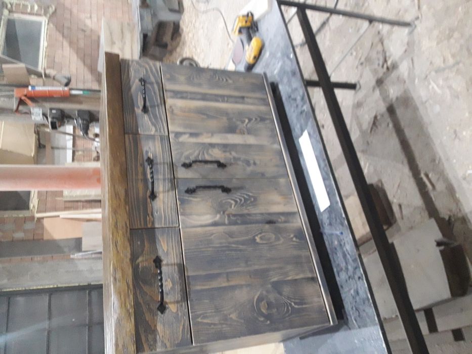 Шкаф за баня сиво протрито