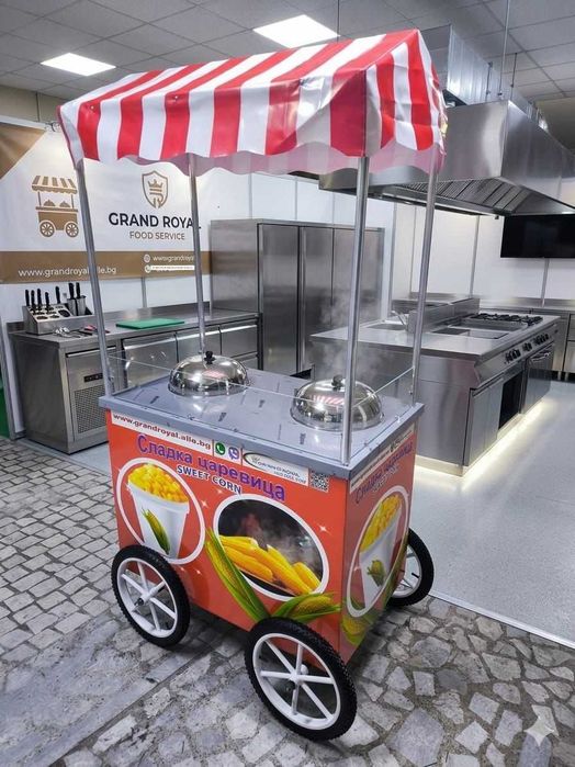 Колички за царевица на пара