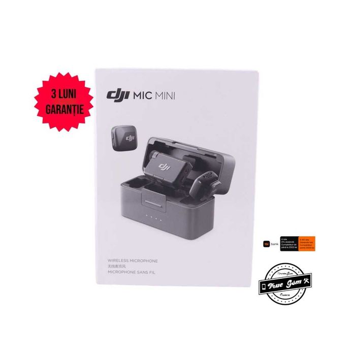 Dji Mic Mini, 2 TX + 1 RX + Charging Case Black | TrueGSM