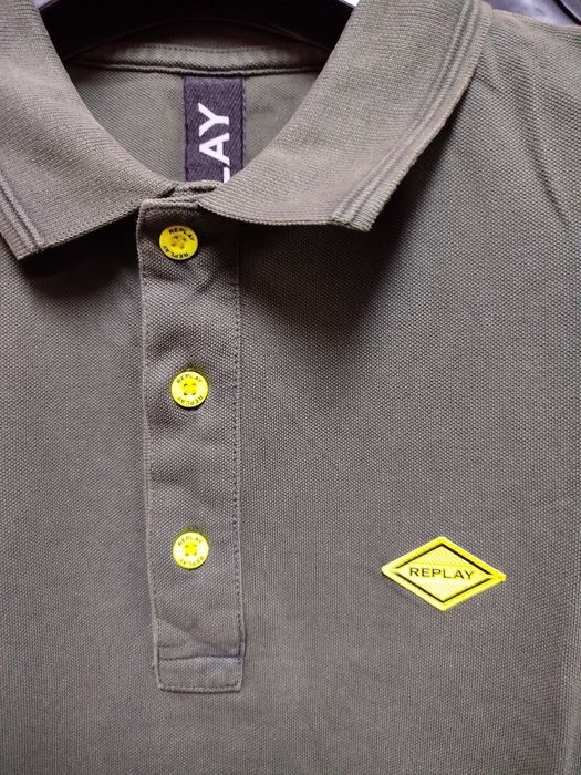 Оригинална тениска с яка Replay M 3 вида мъжка реплей