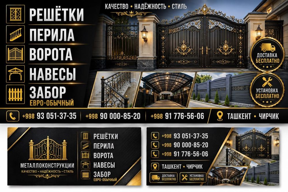Решотка • Перила • Дарвоза ясаймиз