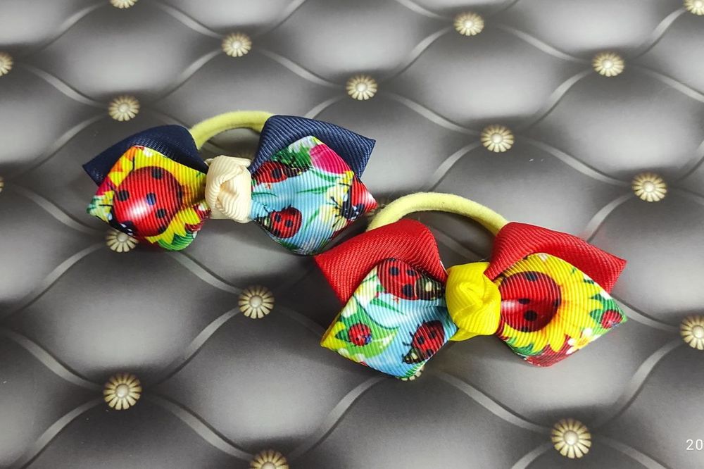 Бантики  резинке для волос