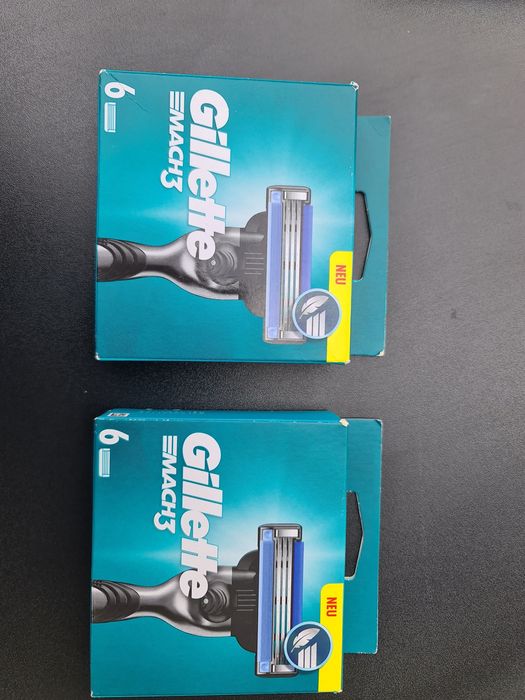 Rezerve de de Ras Gillette Mach 3, Set de 6 bucăți, Sigilat  Originale