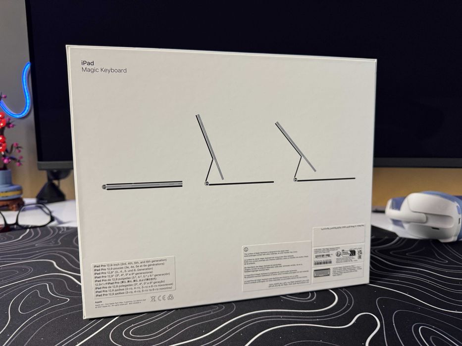 Magic Keyboard Apple iPad Pro 12.9 (3rd–6th gen)Alb, US Layout