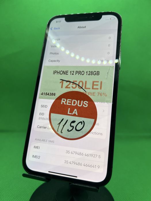 Iphone 12 pro 128gb 76% bat•Amanet Lazar Crangasi•41543