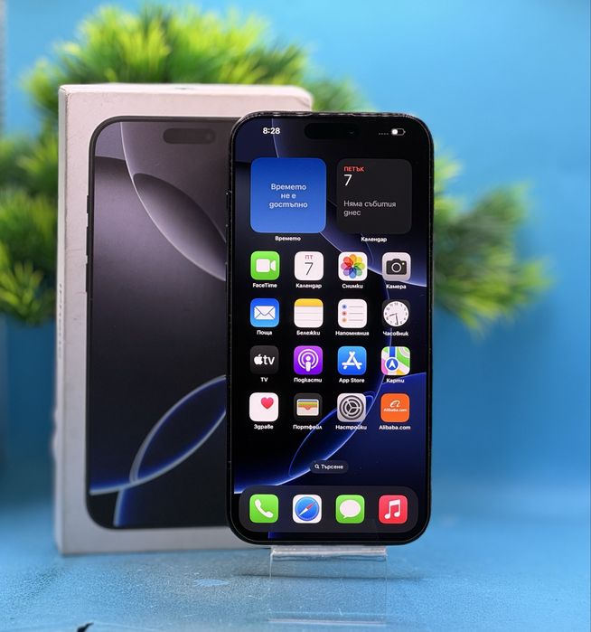 ГАРАНЦИОНЕН!!! Apple iPhone 16 Pro Max, 256GB, 5G, Black Titanium