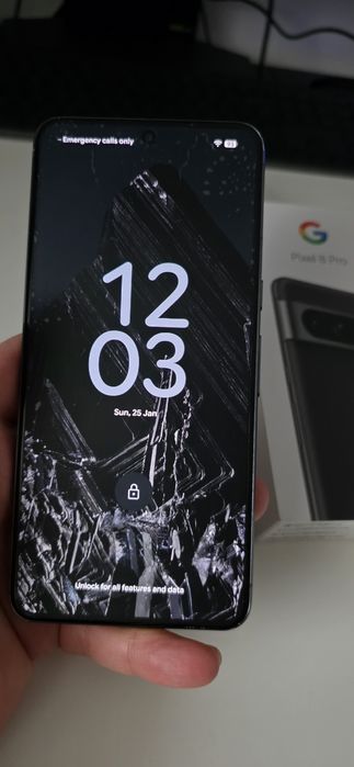 Telefon mobil Google Pixel 8Pro, 128GB, 12GB RAM, 5G, Obsidian