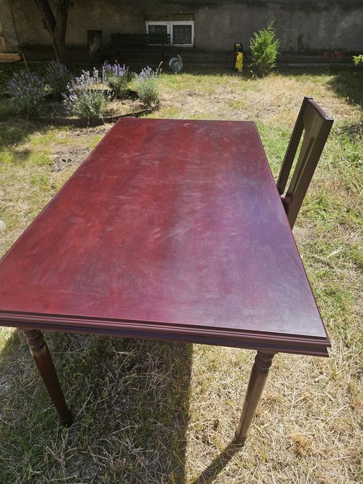 Set masă extensibila si 4 scaune Elvila model Tudor
