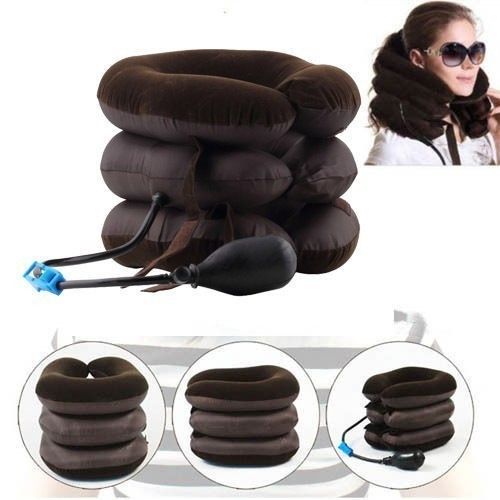 Perna gonflabila pentru gat cu guler reglabil