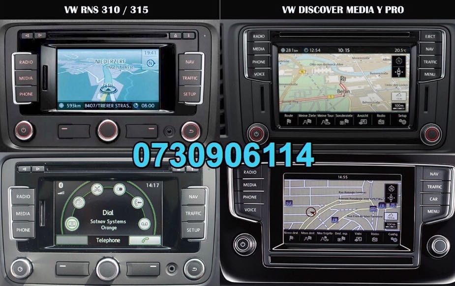 Volkswagen SKODA Discover Pro Media SD Card Europa Passat Golf 2025