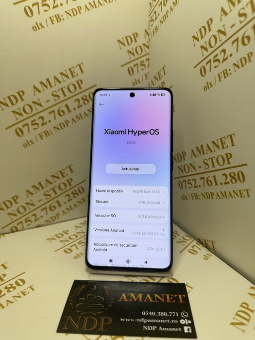 NDP Amanet Braila Redmi Note 15(55023)