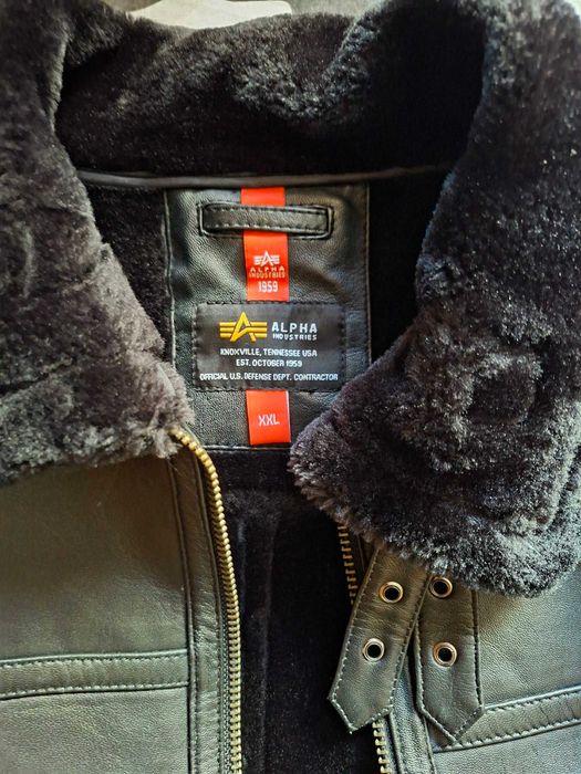 Оригинално Кожено зимно яке на "Alpha Industries® "
