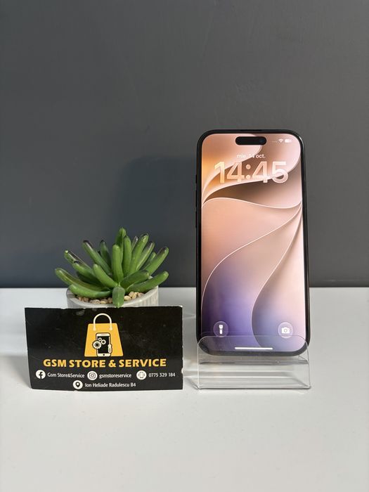 Iphone 15 128Gb Black 100% Baterie 2 Ani Garantie Gsm Store&Service