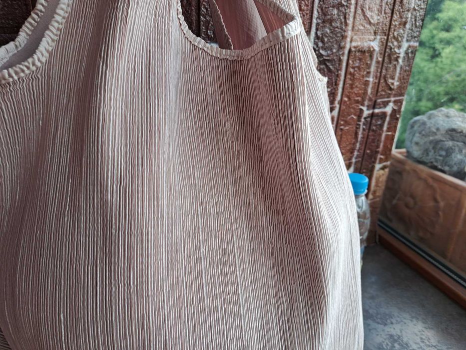 дамска чанта,голяма текстилна торба-H&M