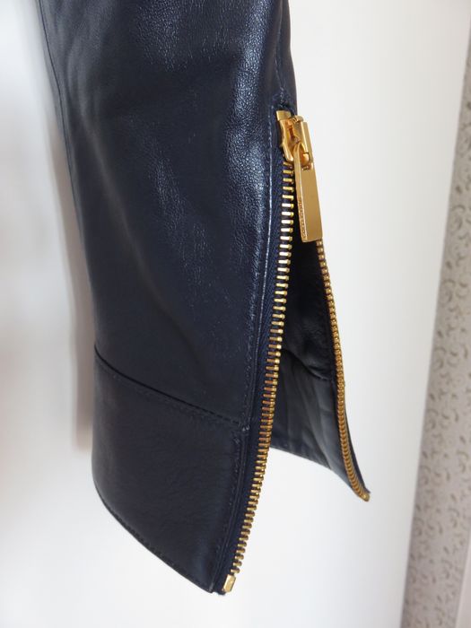 Късо кожено яке Michael Kors Collection, S - M, ново