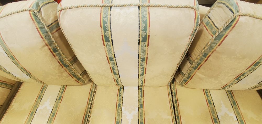 2x canapele (dublă și triplă) din catifea