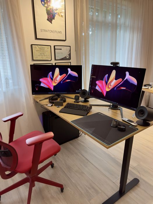 Biroul reglabil electric 70x140cm