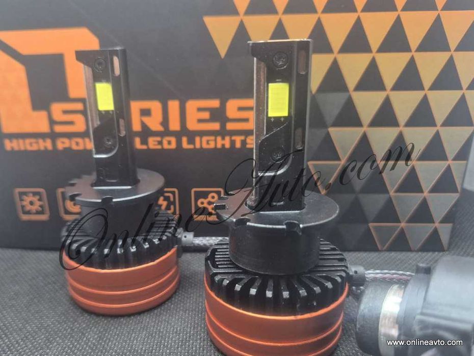 D2S Крушки LED 90W 16000Lm +400% Plug&Play Canbus Д2С 6000k Висок клас