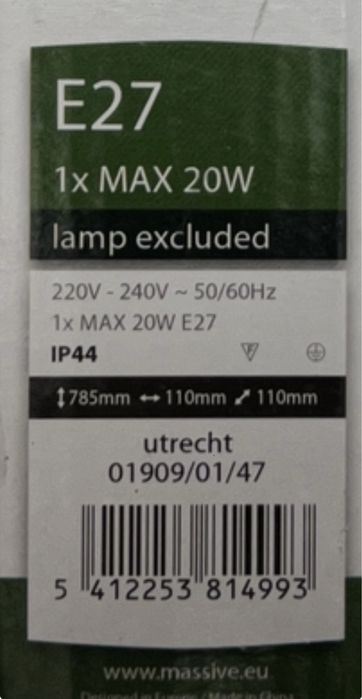 Stâlp gradina aluminiu Massive