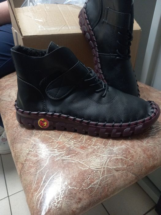 Ботинки чёрный осений весенний