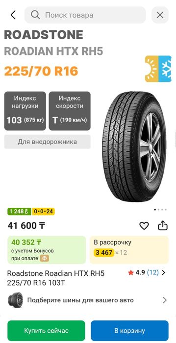 Резина Nexen Roadian R16