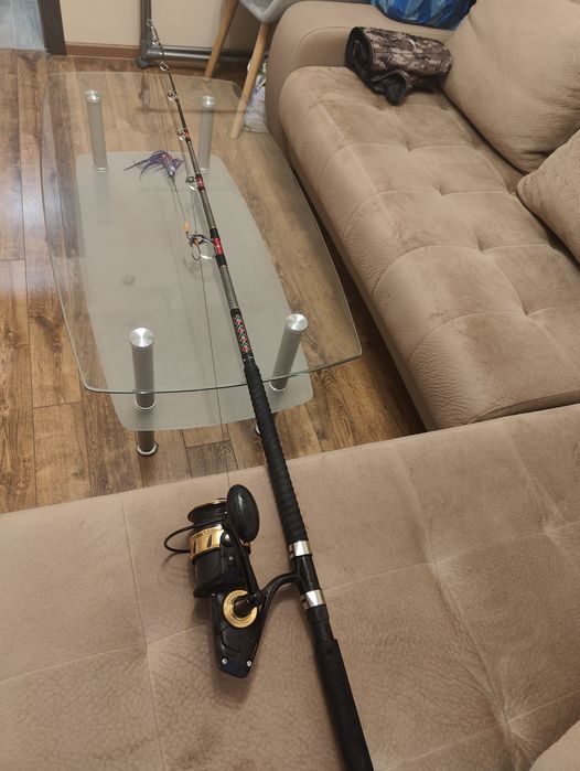Макара Pen Spinfisher 10500 + Въдица за кльонк/морски Awa Shima limited 50