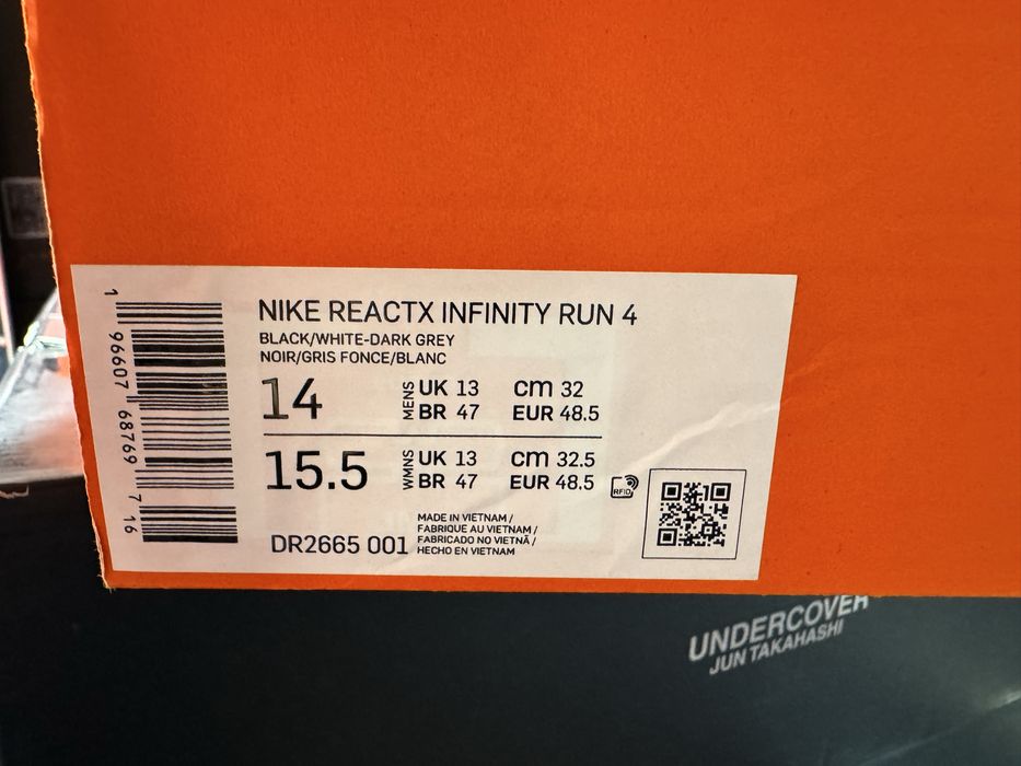 № 48.5 оригинални Nike ReactX Infinity Run 4 ShoeMag