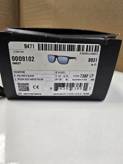 Ochelari Oakley Holbrook Polished Black Prizm Deep Water Polarized