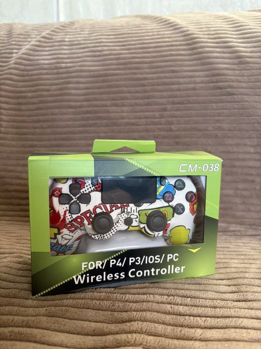 Безжичен геймпад за PS4, PS3, iOS и PC