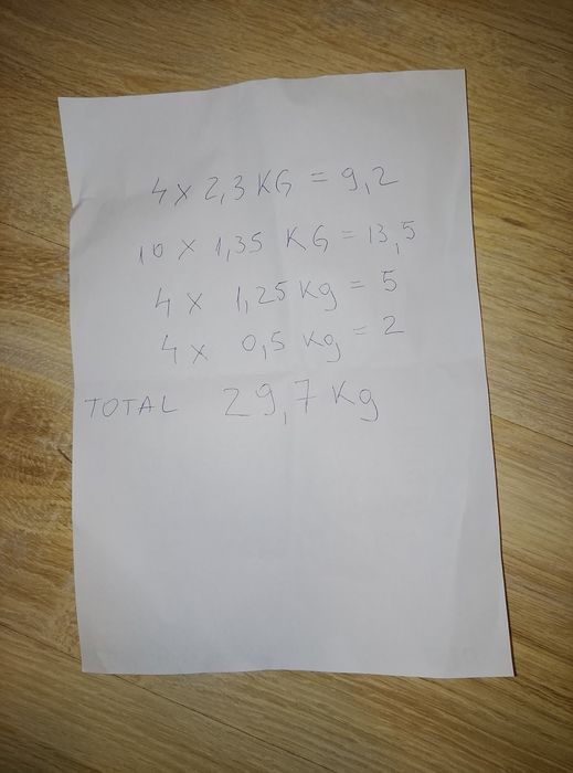 Gantere  29.7 kg +