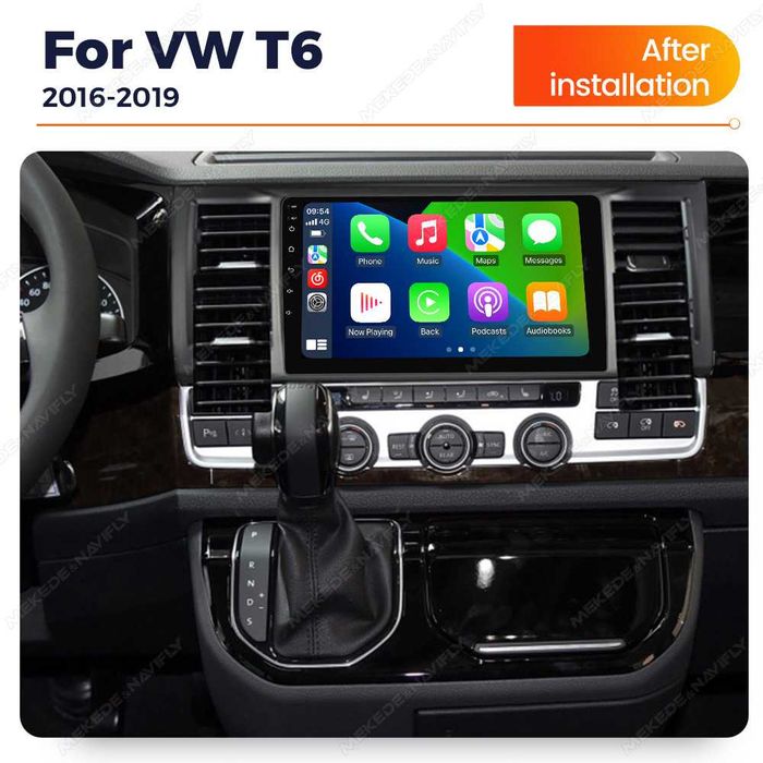 Navigatie Android 14 VW TRANSPORTER T6 CARAVELLE 1/8 Gb CarPlay CAMERA