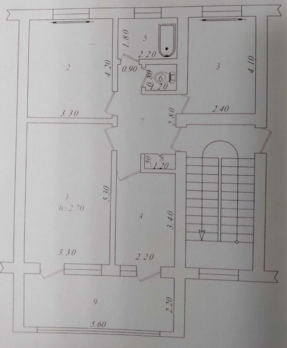 Квартира сотилади. 3/3/4 Геофизика Гербофарм.