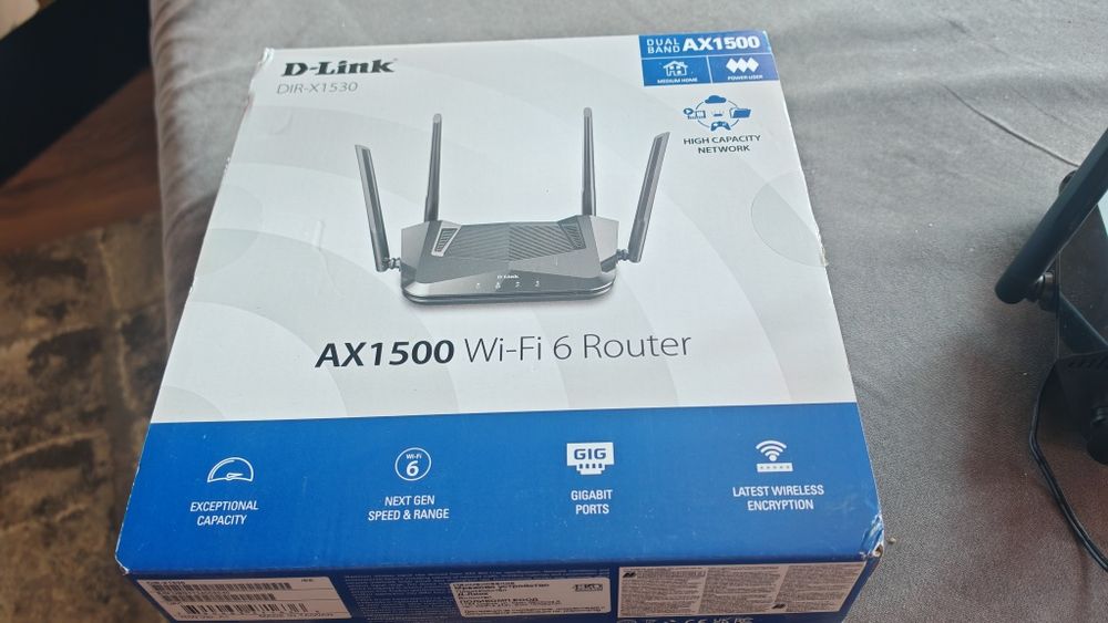 Wi-Fi 6 Рутер D-Link DIR-X1530 двубандов