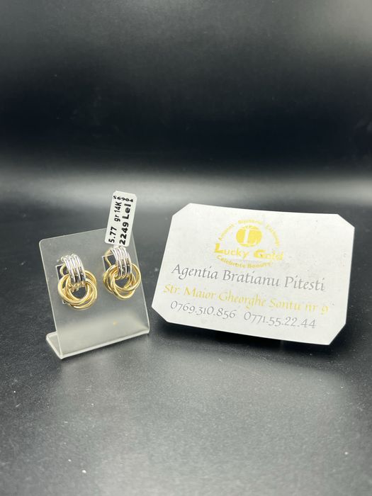 Cercei aur 14k 5.77 gr cod 22966
