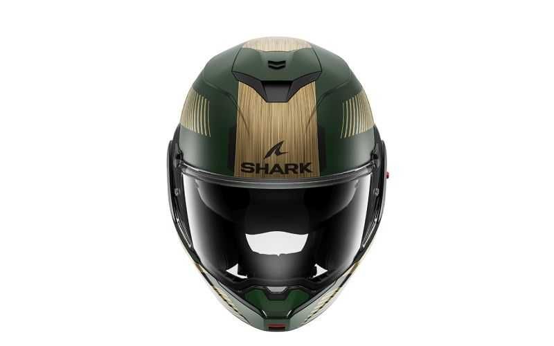 Модуларна Отваряема  мото каска за мотор SHARK OXO SIKTER Green/Golden