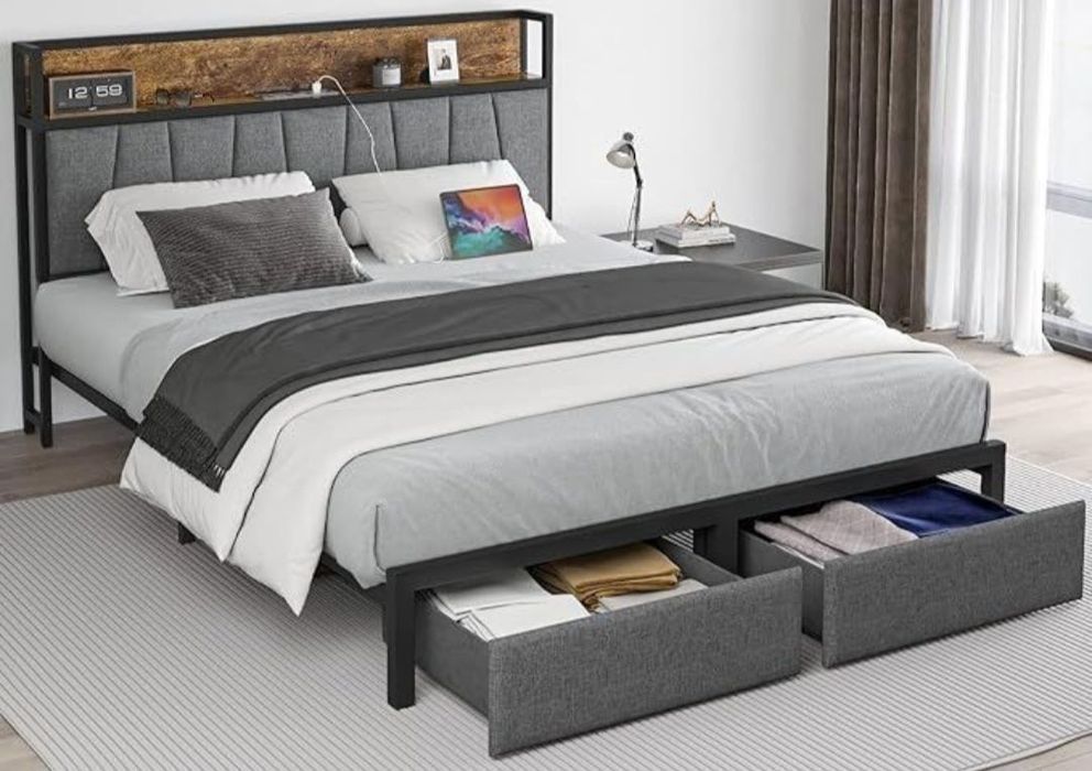 Двуспальная кровать Loft krovat темир крават metal kalavat Лофт