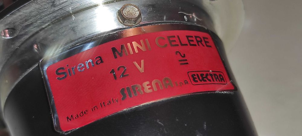 - Sirena MINI CELERE 12 V impecabila made in italy