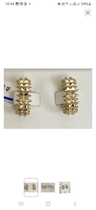 Золотые серьги срочно продам