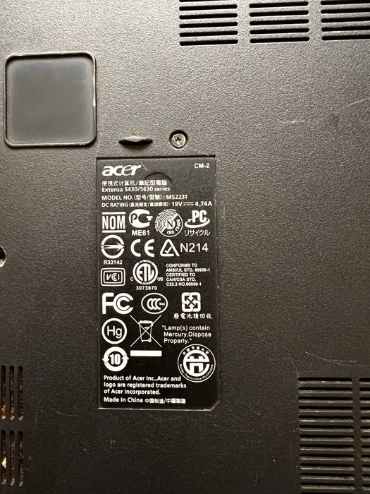 Продам ноутбук ACERна запчасти