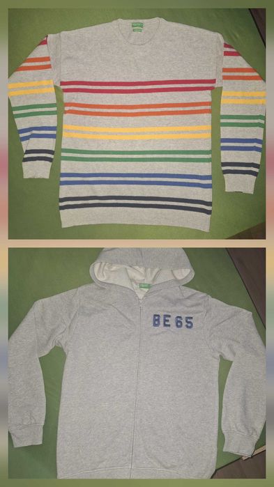 Benetton пуловер и суитчър 168см.