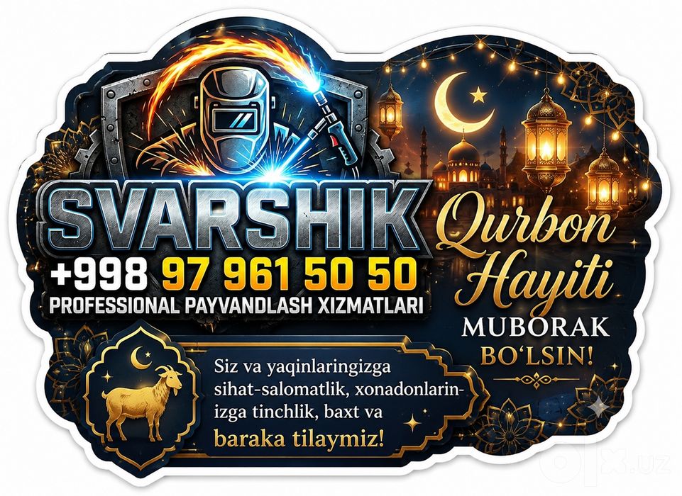 Svarka ishlarini qilamiz