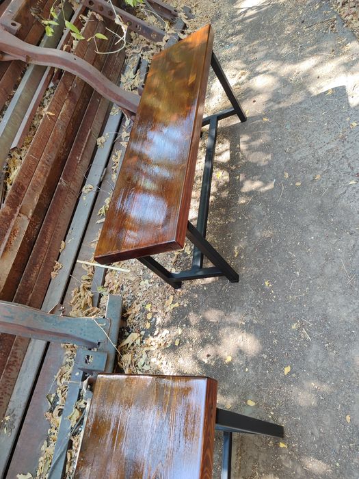 Скамейка со сплошной сидушкой 1,2