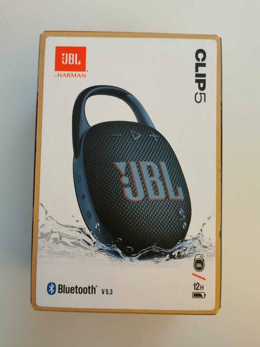 JBL Clip 5 - Boxa portablia - albastru -nou, sigilat - 1,5ani garantie