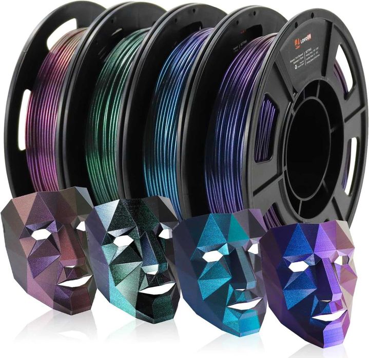 PLA Филаменти (DualSilk,TriSilk,Matte,Galaxy,Rainbow) за 3D FDM Print